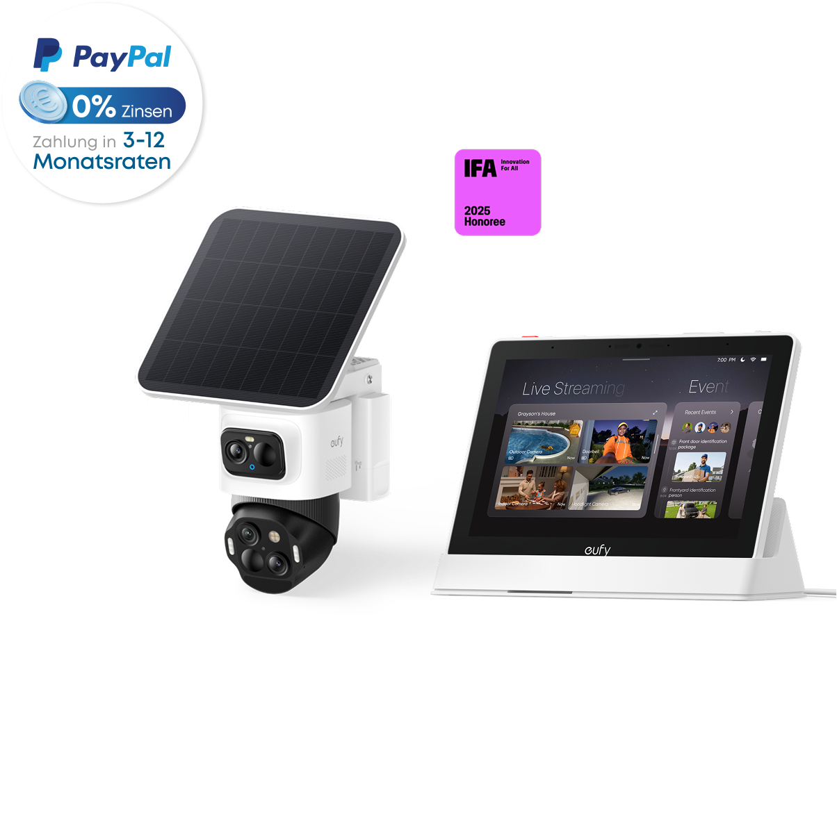 eufy-eufycam-s4-smart-display-cam-ra-bullet-ptz-solaire image 2