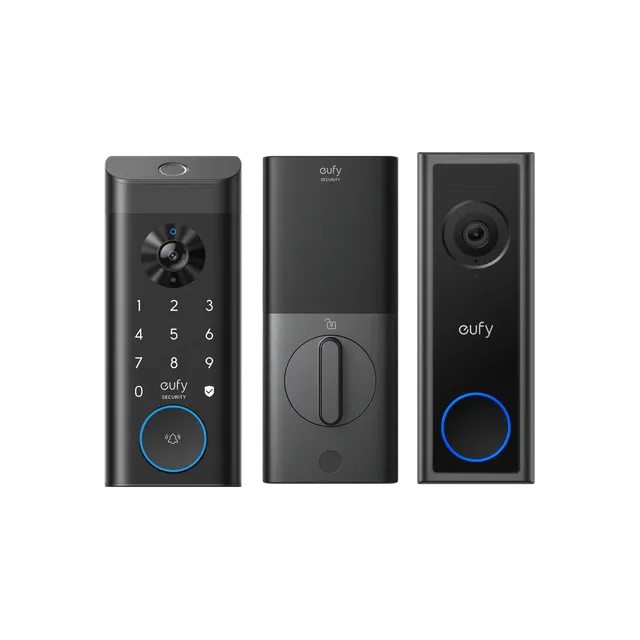 eufy-video-smart-lock-e330-sonnette-video-doorbell-c30-pack-2k image 1