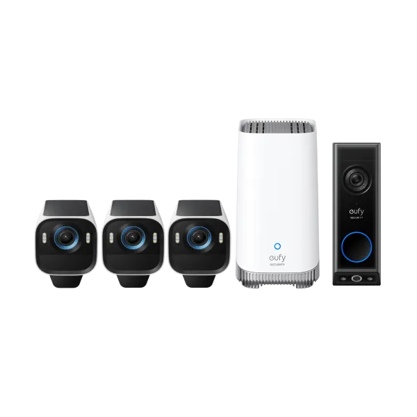 eufy-eufycam-s3-pro-kit-3-cam-ras-sonnette-vid-o-e340-sur-batterie image 1