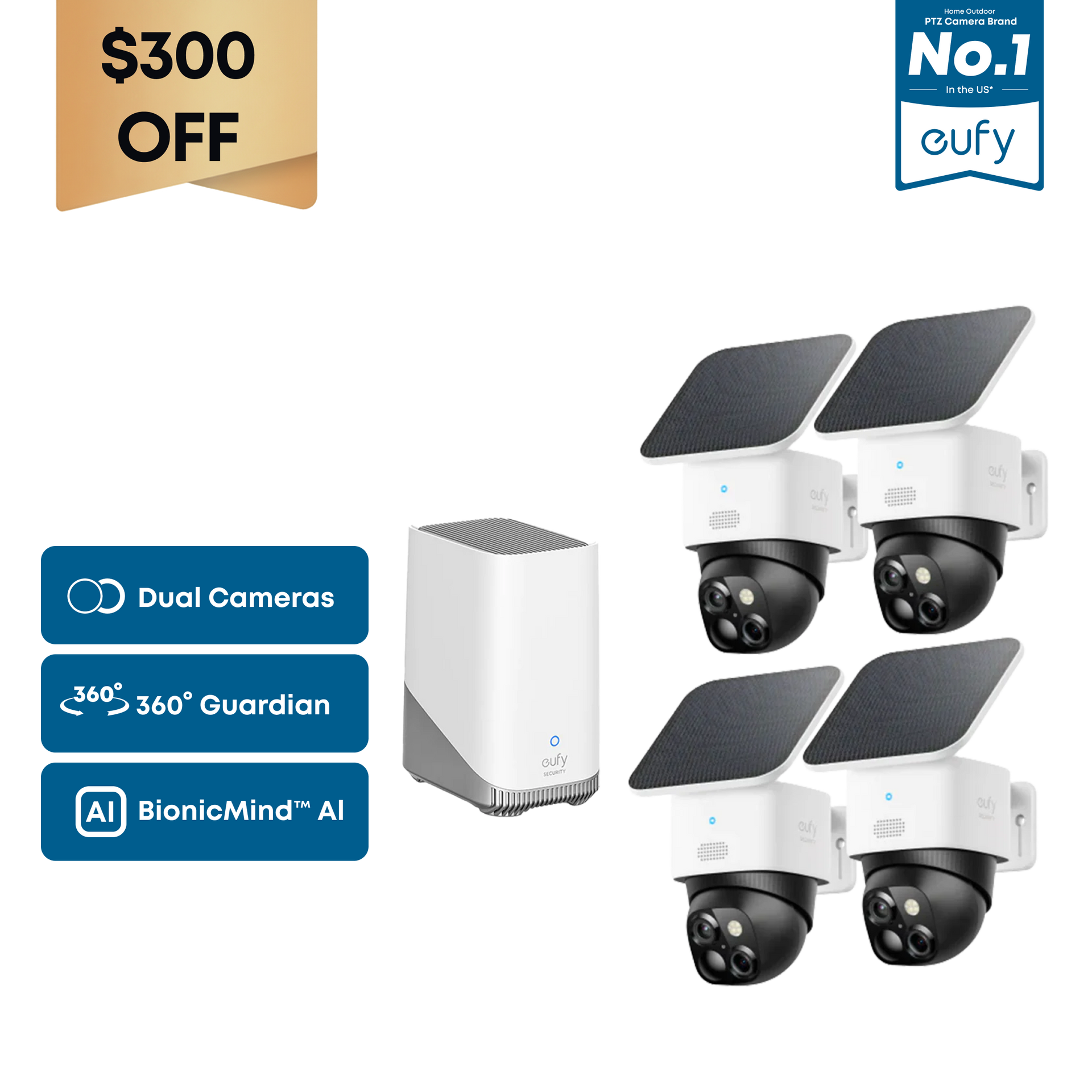eufy-solocam-s340-kit-4-cam-ras-homebase-s1-professional image 3