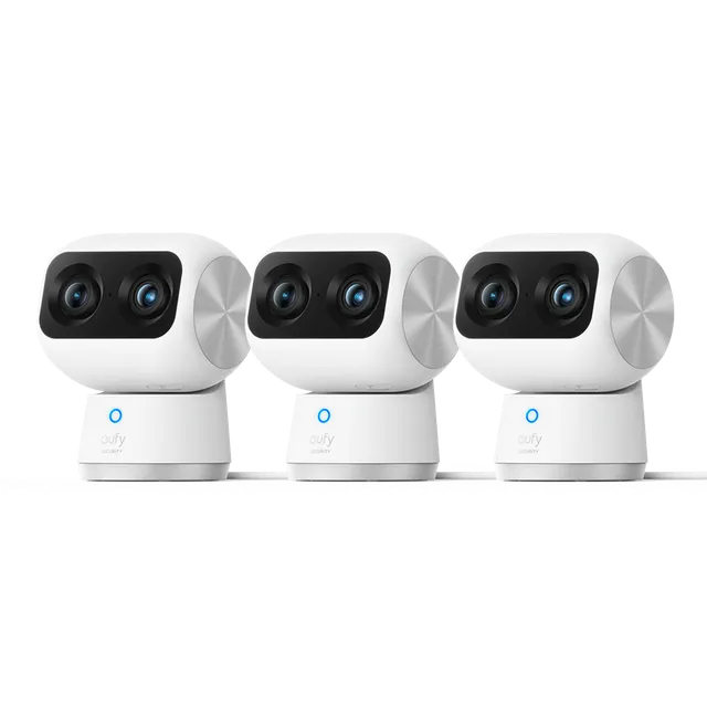 eufy-indoor-cam-s350-lot-de-3-cam-ra-int-rieure-4k-uhd-panoramique-inclinable image 1