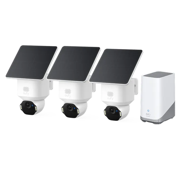 eufy-solocam-e42-kit-3-cam-ras-4k-homebase-s380 image 1