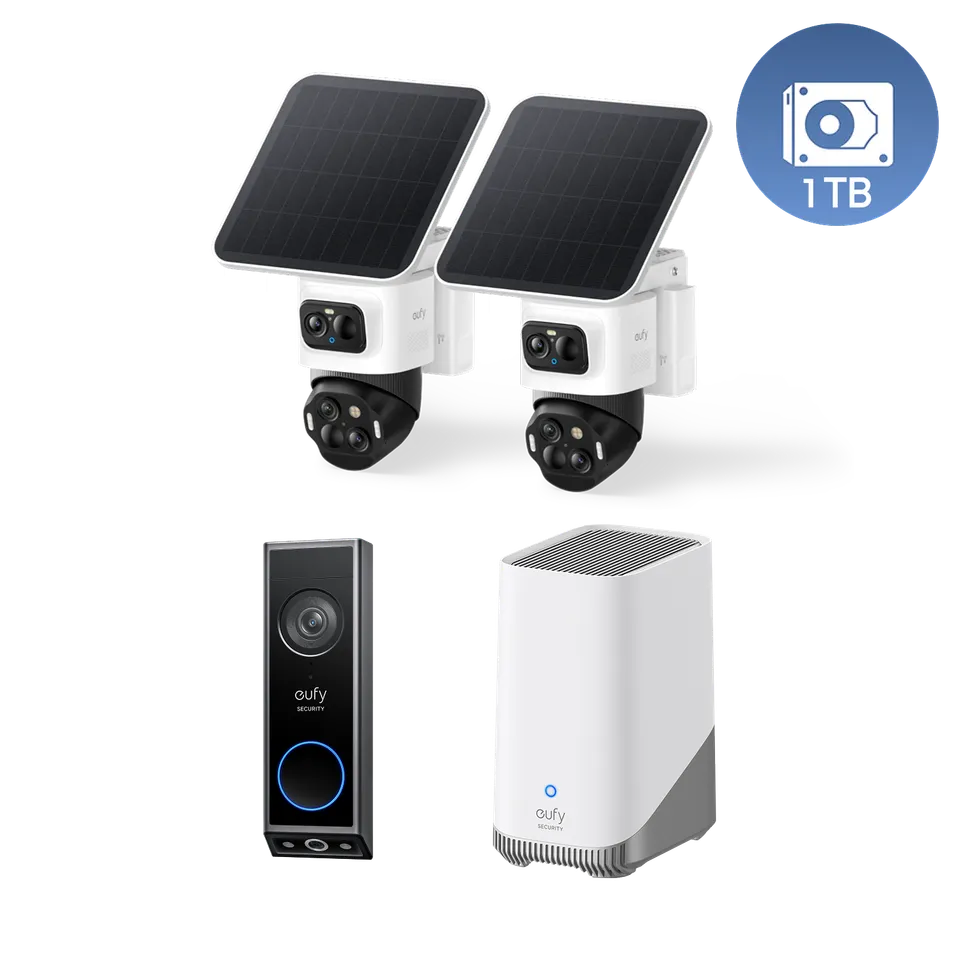 eufy-eufycam-s4-kit-2-cam-ras-homebase-s380-sonnette-e340-disque-1to image 1