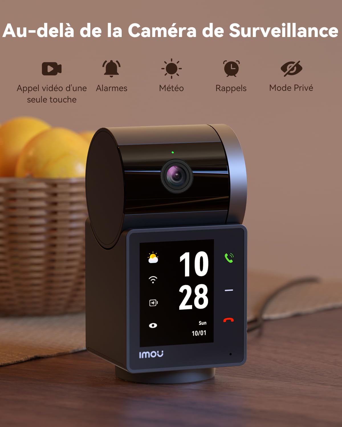 imou-rex-vt-pro-cam-ra-surveillance-wifi-3k-5mp-360-avec-cran-2-4 image 2