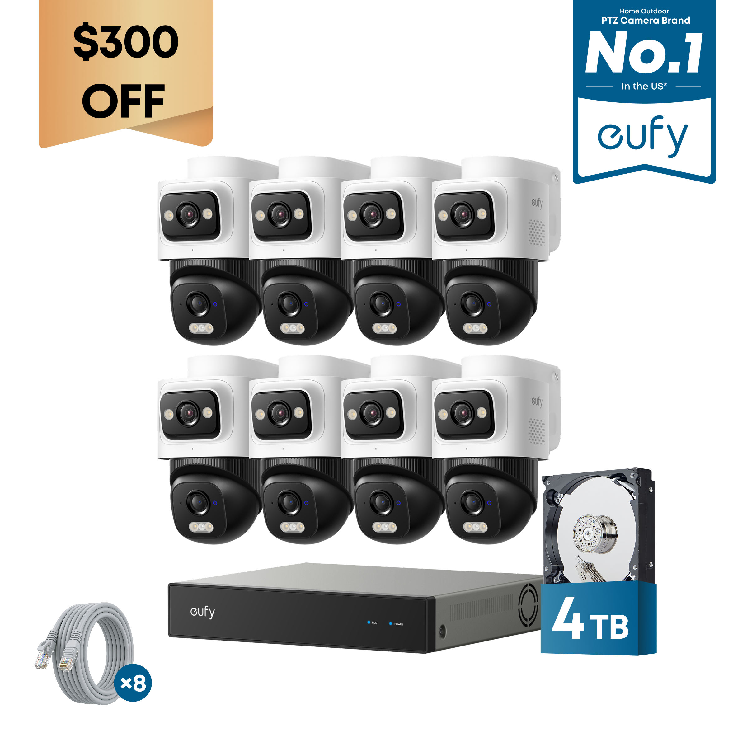eufy-security-nvr-e50-kit-8-cam-ras-4-to-syst-me-vid-osurveillance-poe-double-ob image 1