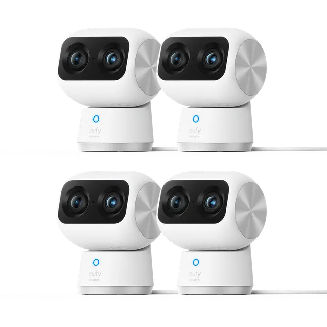 eufy-indoor-cam-s350-pack-de-4-cam-ra-int-rieure-4k-double-objectif image 1