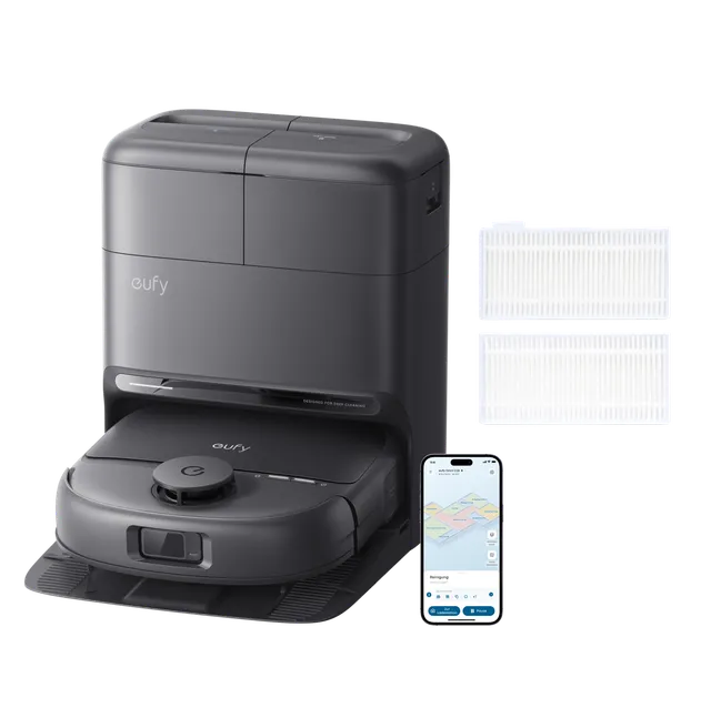 eufy-omni-c28-robot-aspirateur-laveur-2-filtres-lavables image 1