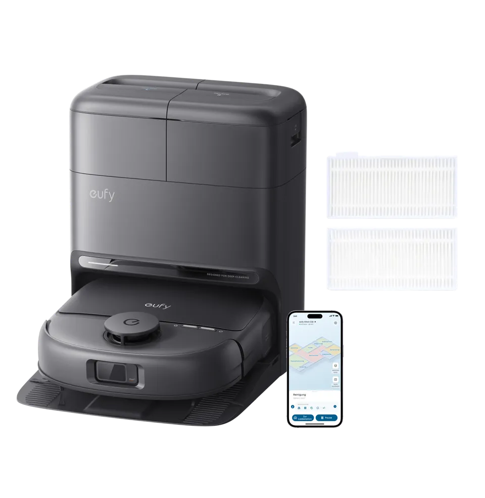 eufy-omni-c28-robot-aspirateur-laveur-2-filtres-lavables image 1