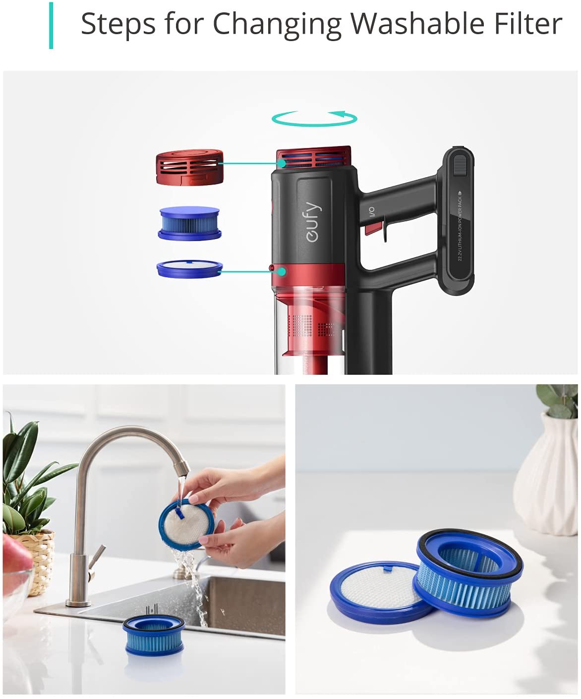 eufy-homevac-kit-filtres-de-remplacement-2-filtres-haute-performance-3-pr-filtre image 4