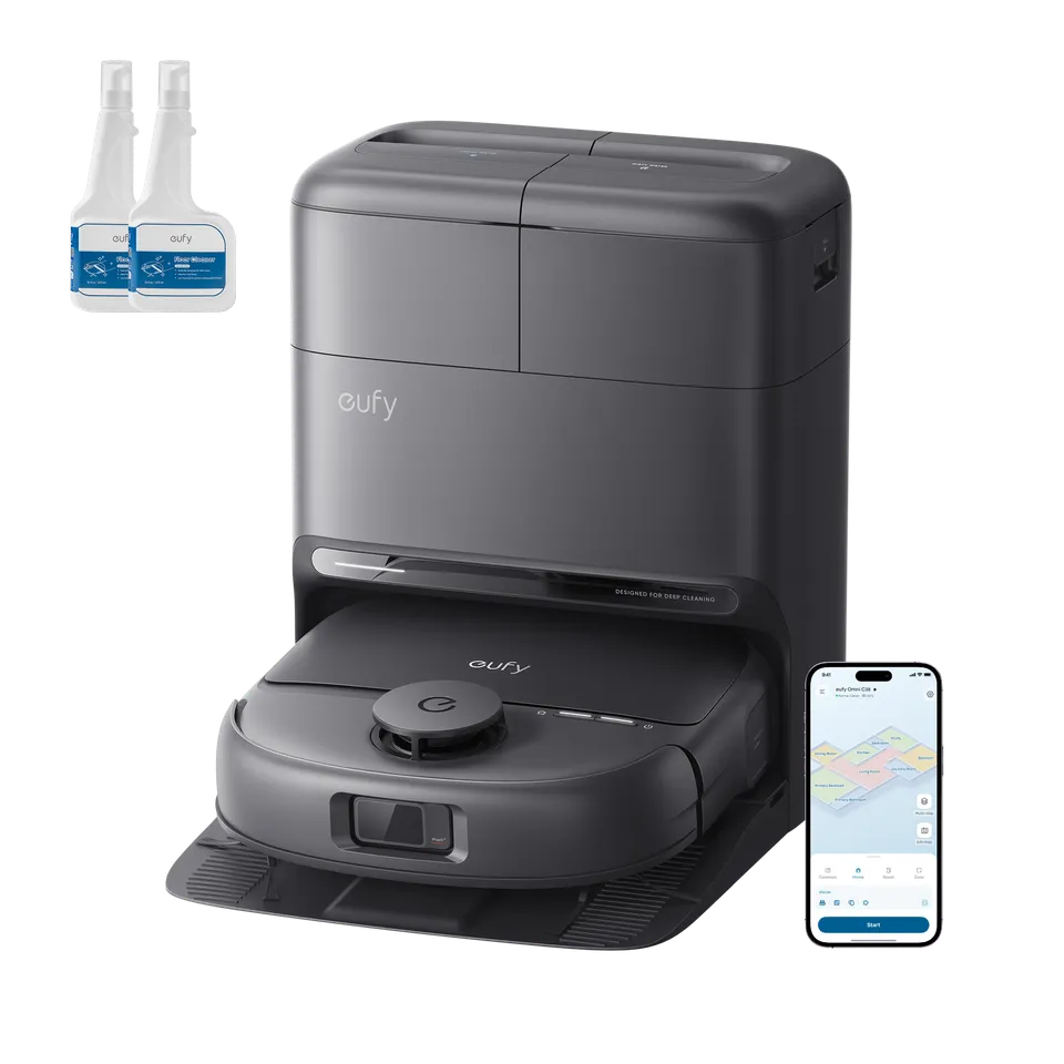 eufy-omni-c28-robot-aspirateur-laveur-2-bidons-solution-nettoyante image 1