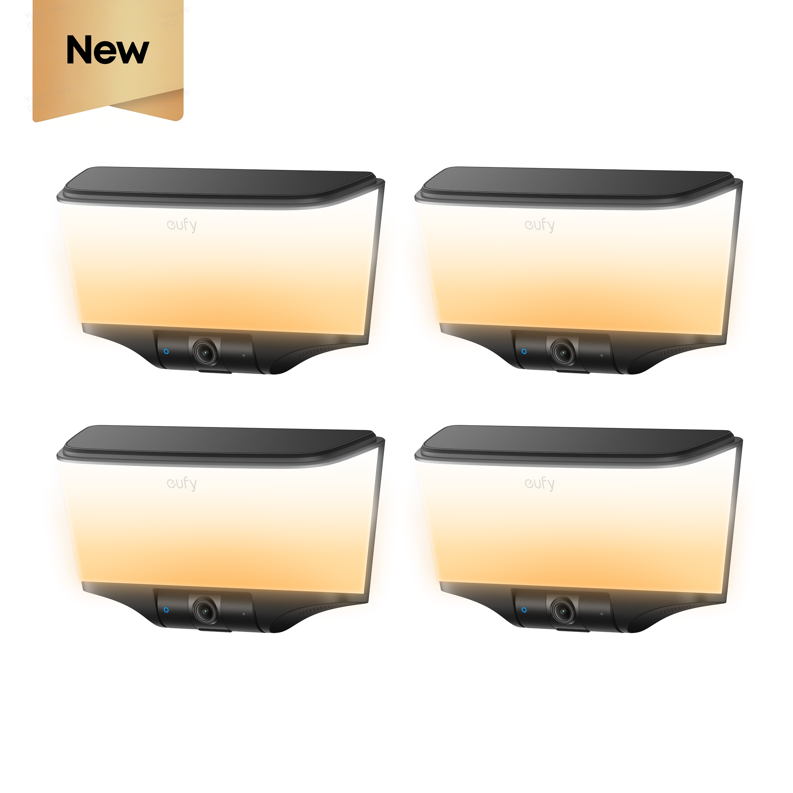 eufy-wall-light-cam-s4-lot-de-4-cam-ra-4k-avec-clairage-mural image 1