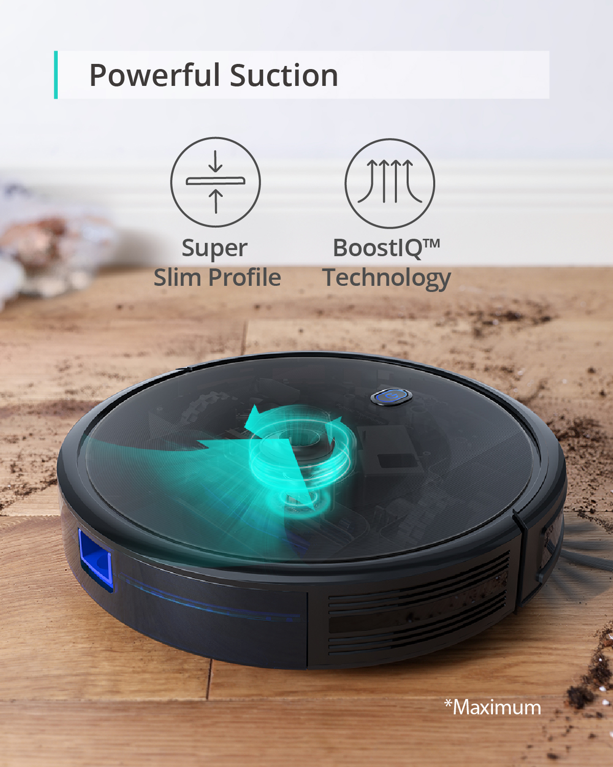 eufy-robovac-11s-max-robot-aspirateur-ultra-plat-2-85-avec-aspiration-puissante image 4
