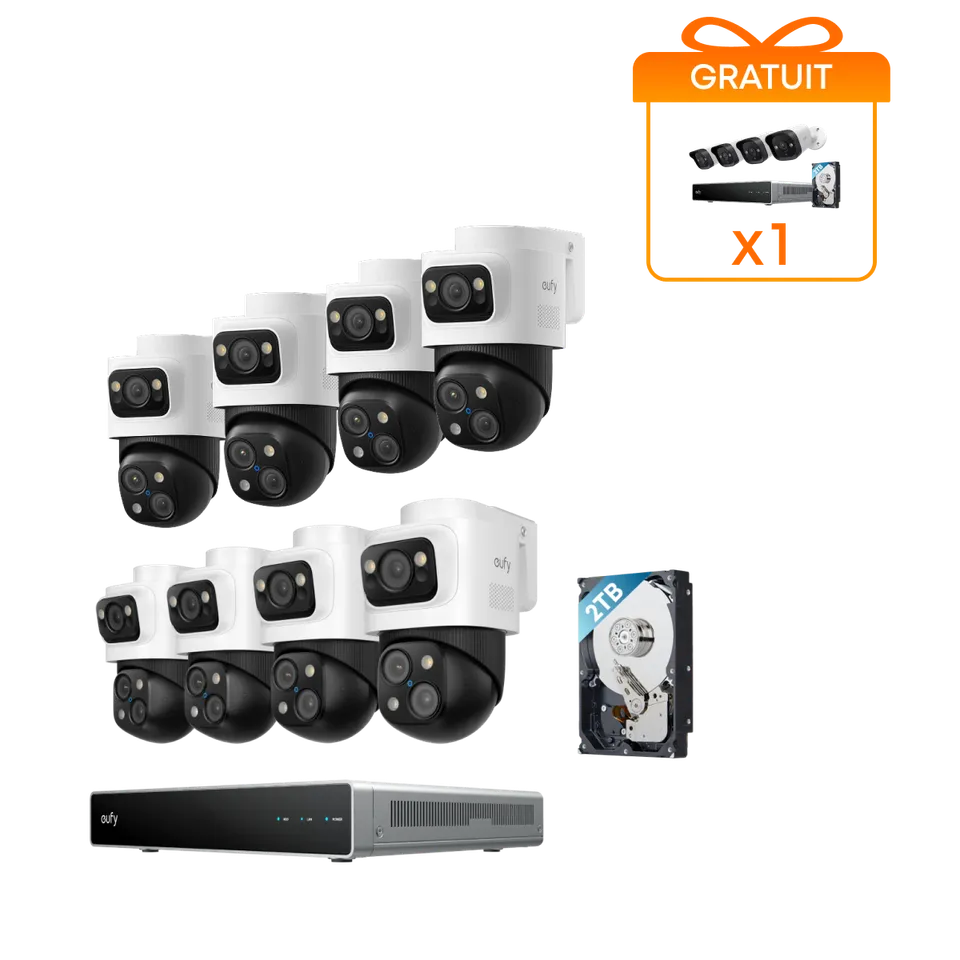 eufy-syst-me-de-s-curit-nvr-poe-s4-max-kit-de-8-cam-ras-bullet-ptz-triple-object image 1