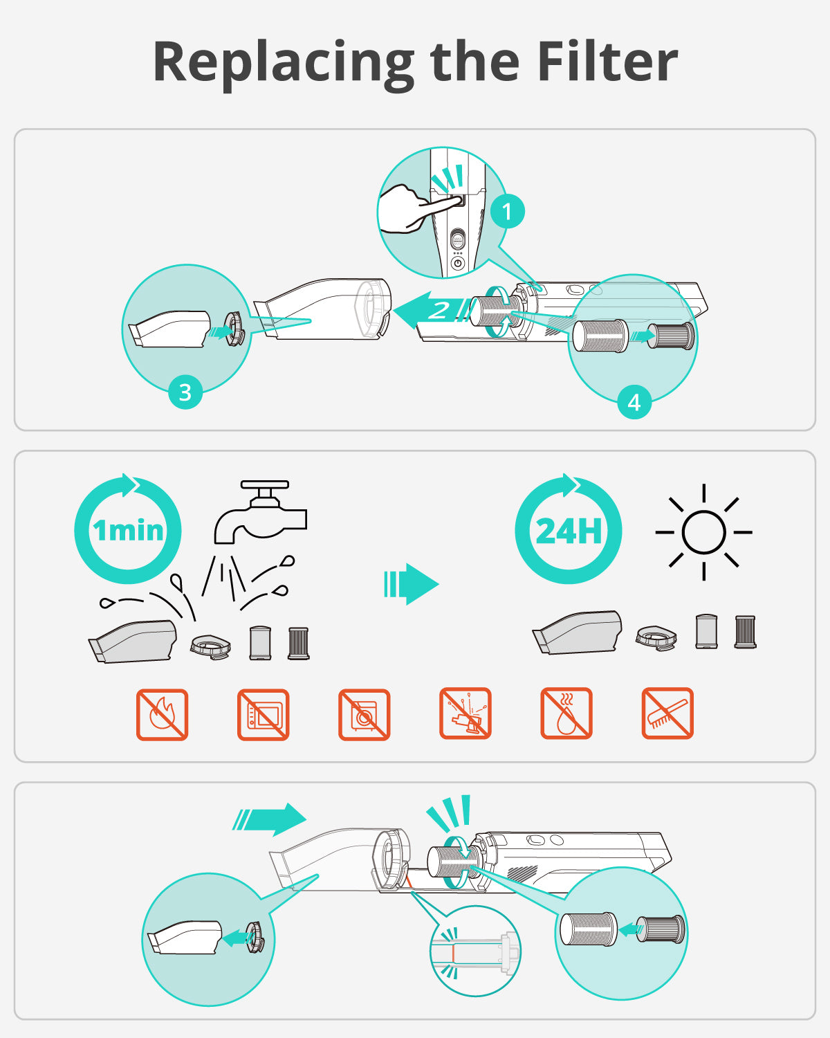 eufy-homevac-h30-kit-de-filtres-de-remplacement-d-origine-lot-de-4 image 3