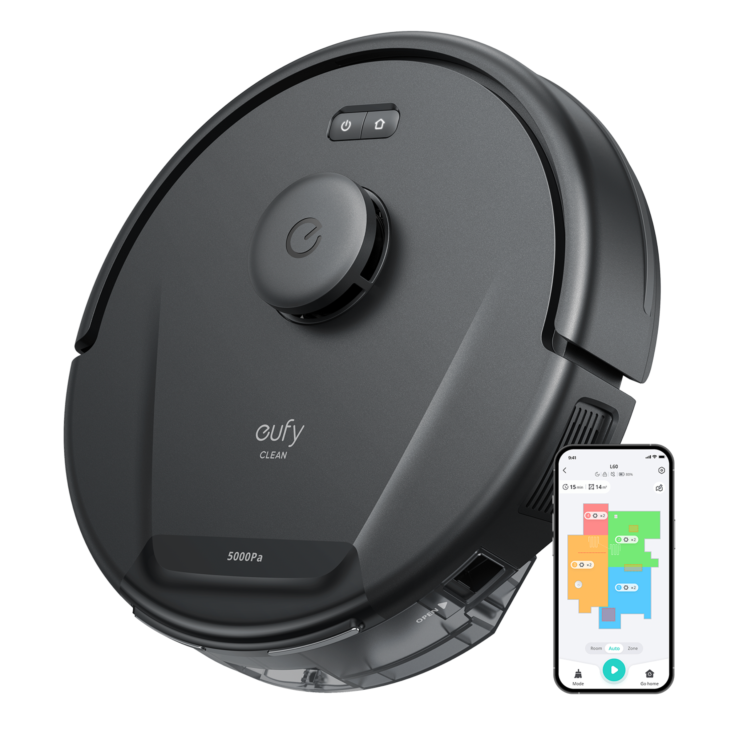 eufy-clean-l60-robot-aspirateur-5-000-pa-avec-navigation-laser-ipath image 2