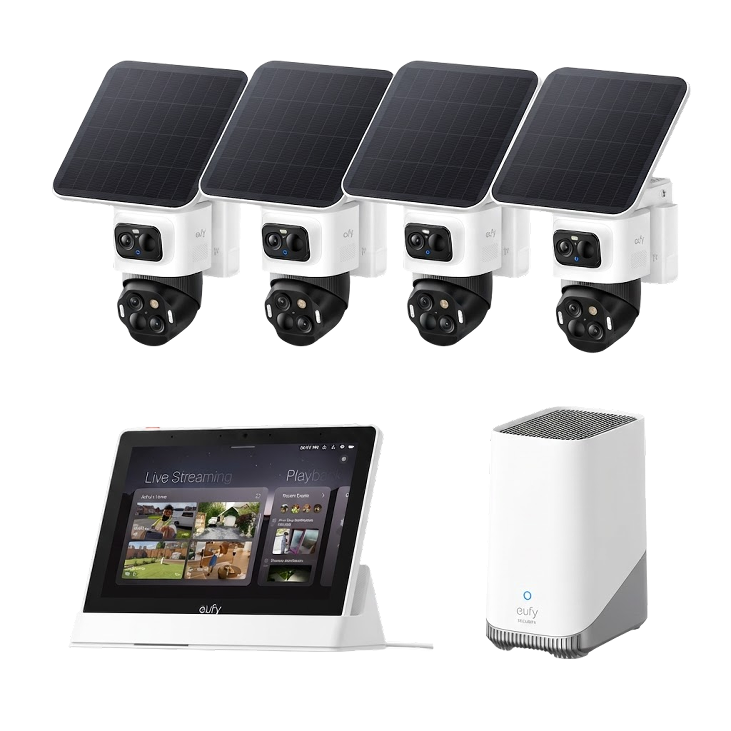 eufy-eufycam-s4-kit-4-cam-ras-homebase-3-smart-display-e10 image 1