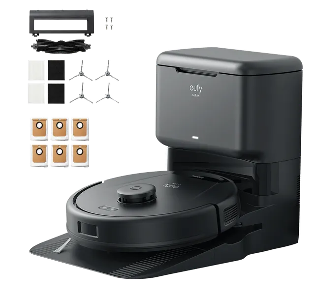 eufy-clean-l60-avec-station-auto-vidange-kit-accessoires-et-2-sacs image 1