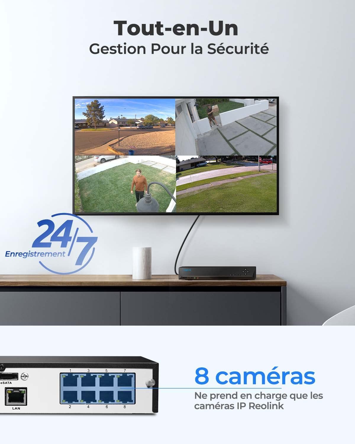 reolink-rln8-410-enregistreur-nvr-4k-poe-8-canaux-avec-disque-2-to image 2
