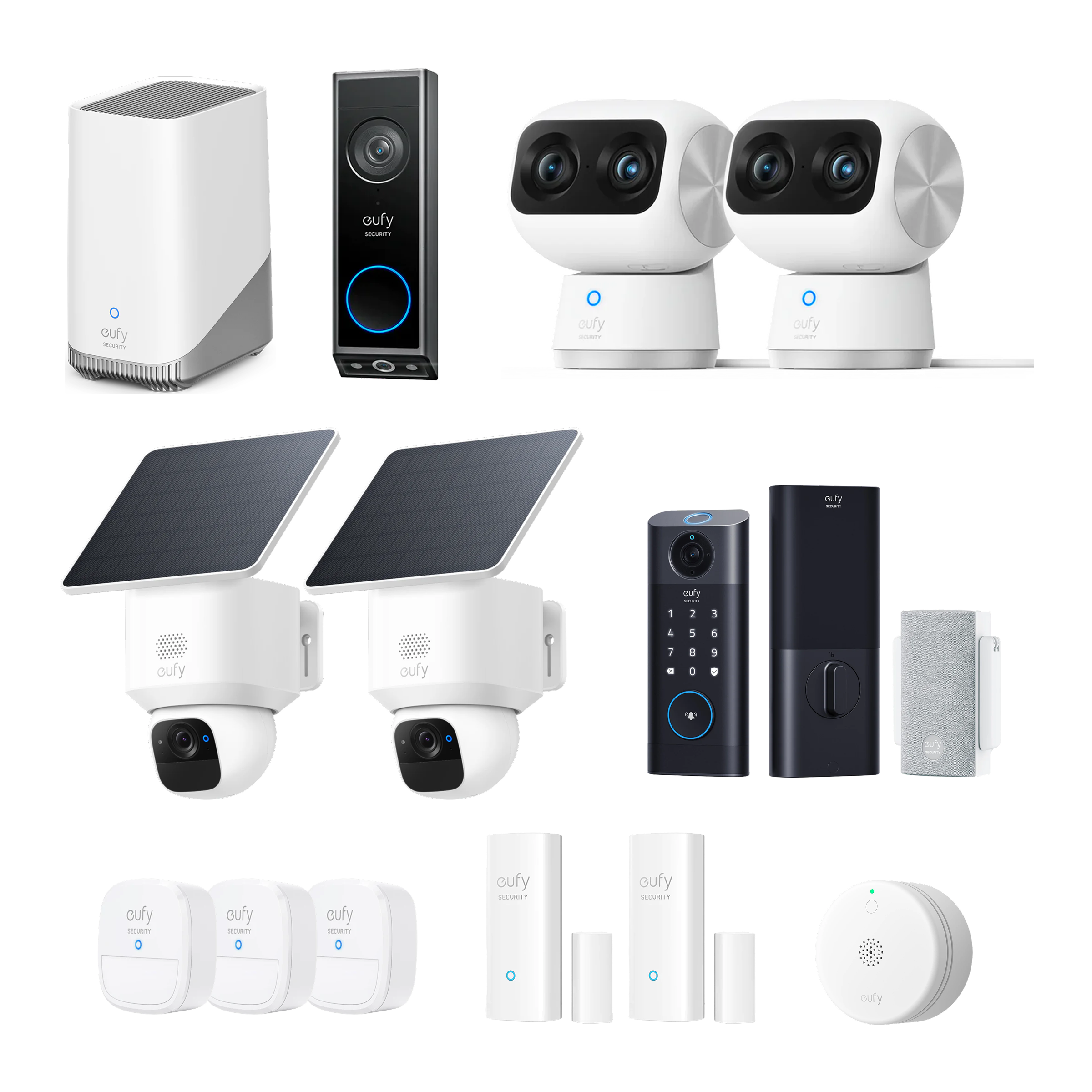eufy-whole-home-basic-bundle-solocam-e30-homebase-s380-video-doorbell-e340 image 1