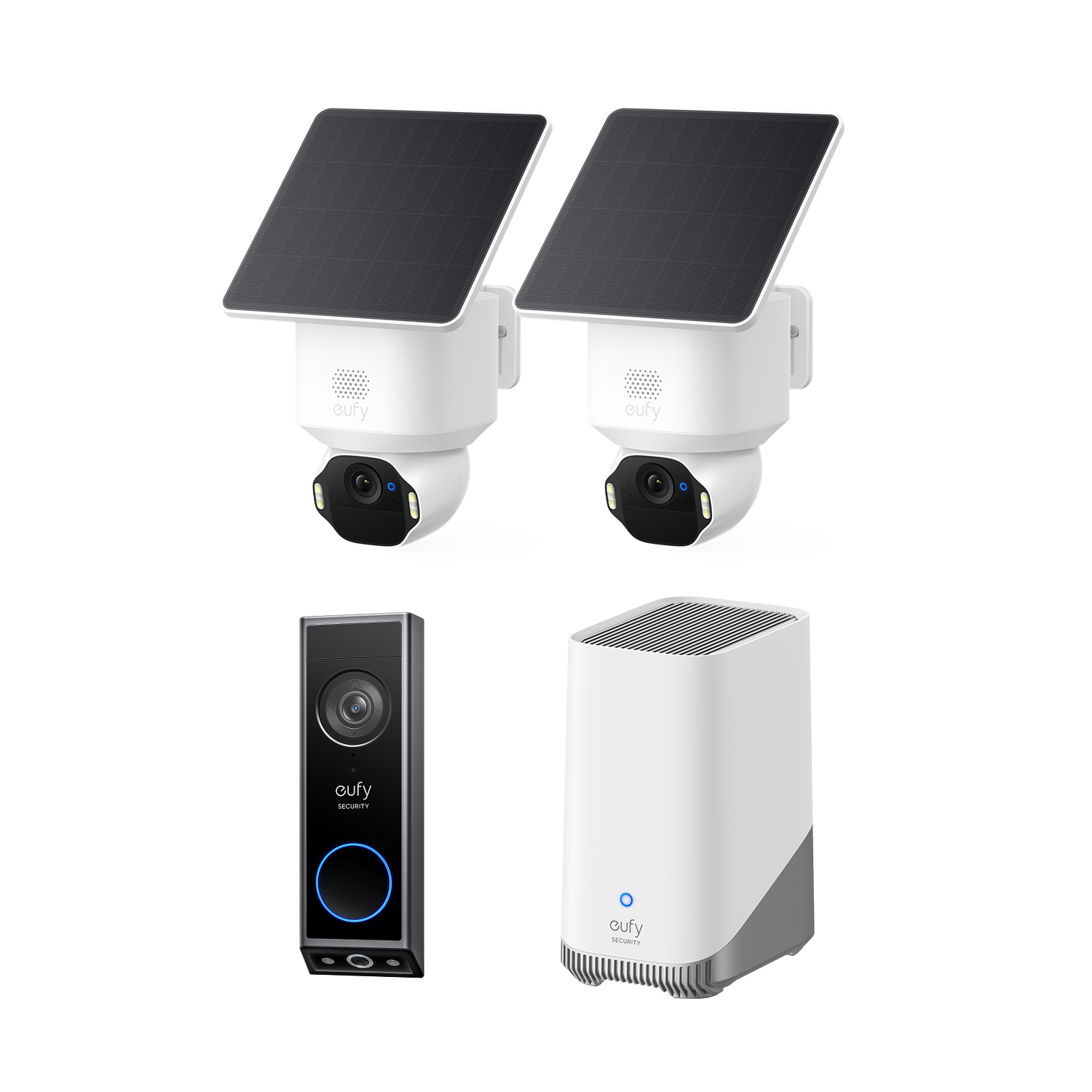 eufy-kit-2-solocam-e42-4k-homebase-s380-visiophone-e340 image 1