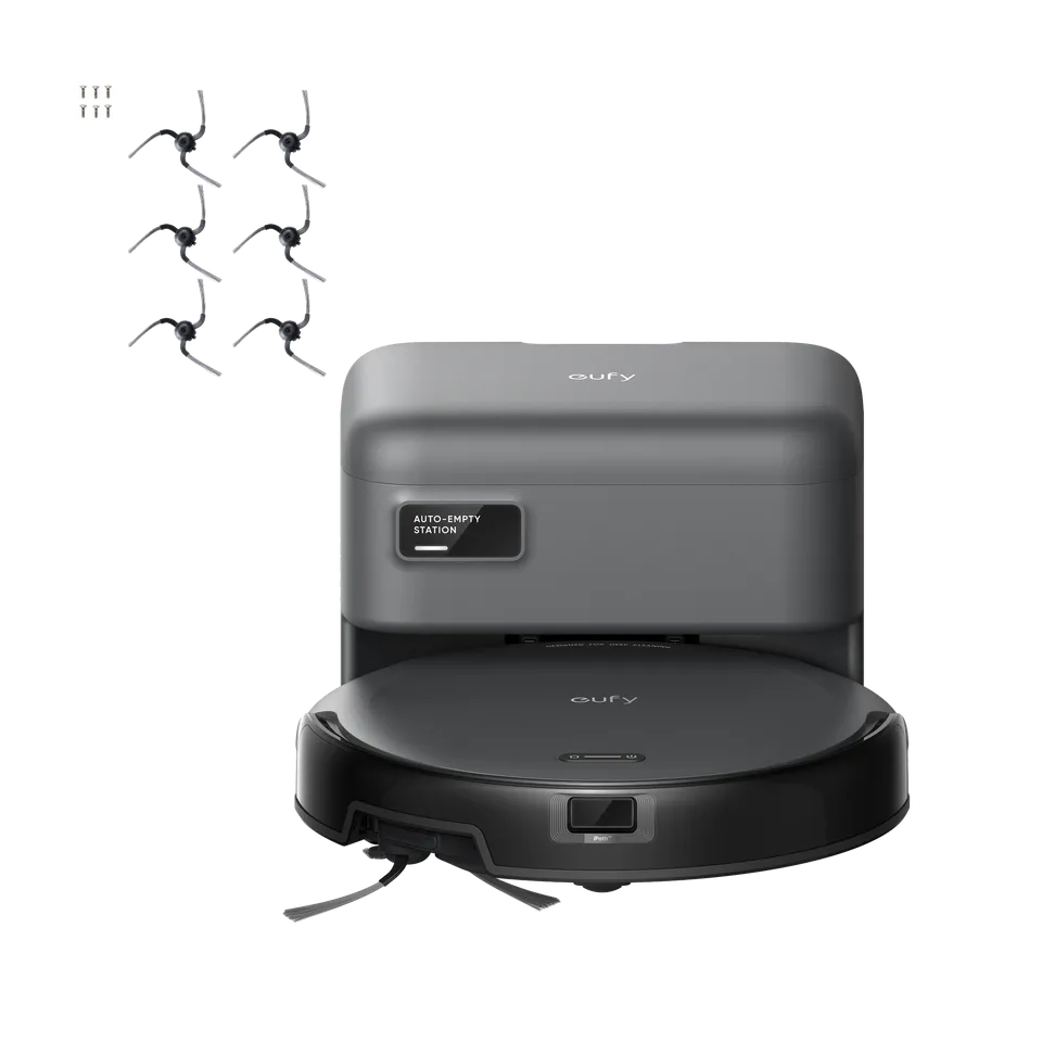 eufy-robovac-c10-avec-station-auto-vidange-6-brosses-lat-rales-aspirateur-robot- image 1