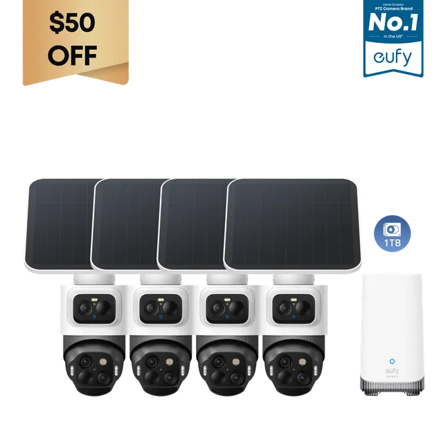 eufycam-s4-kit-4-cam-ras-bullet-ptz-triple-objectif-4k-disque-dur-1-to image 1