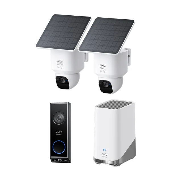 eufy-pack-2-cam-ras-solo-e30-solaires-homebase-s380-sonnette-e340 image 1