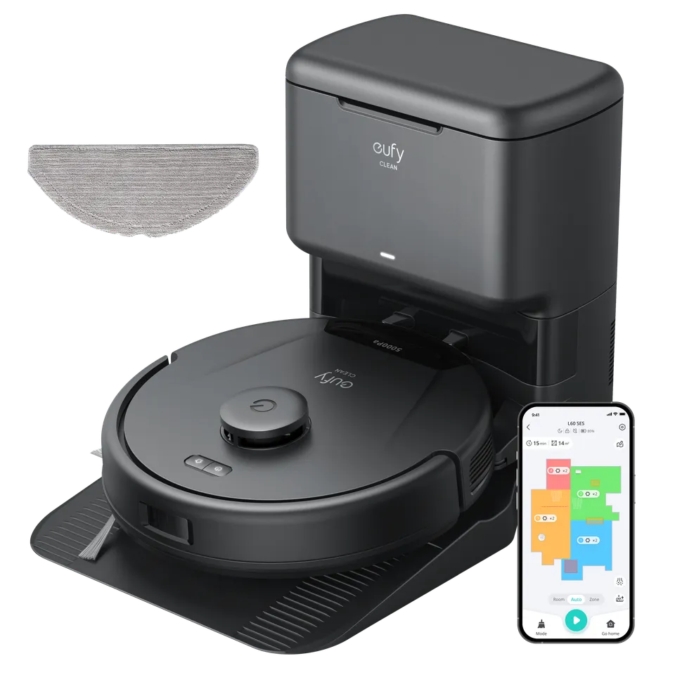 eufy-l60-hybrid-aspirateur-robot-avec-station-de-vidage-automatique image 1