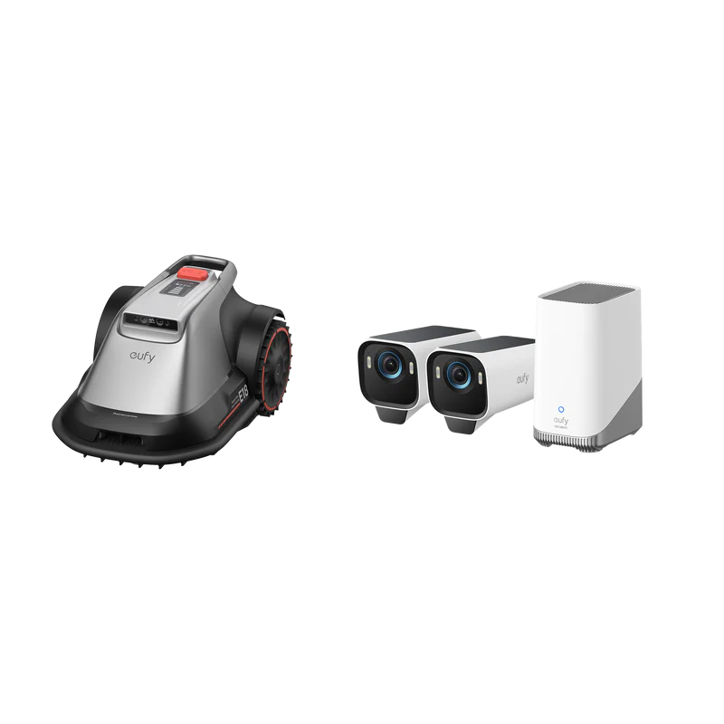 eufy-robot-tondeuse-e15-kit-2-eufycam-s3-pro image 1