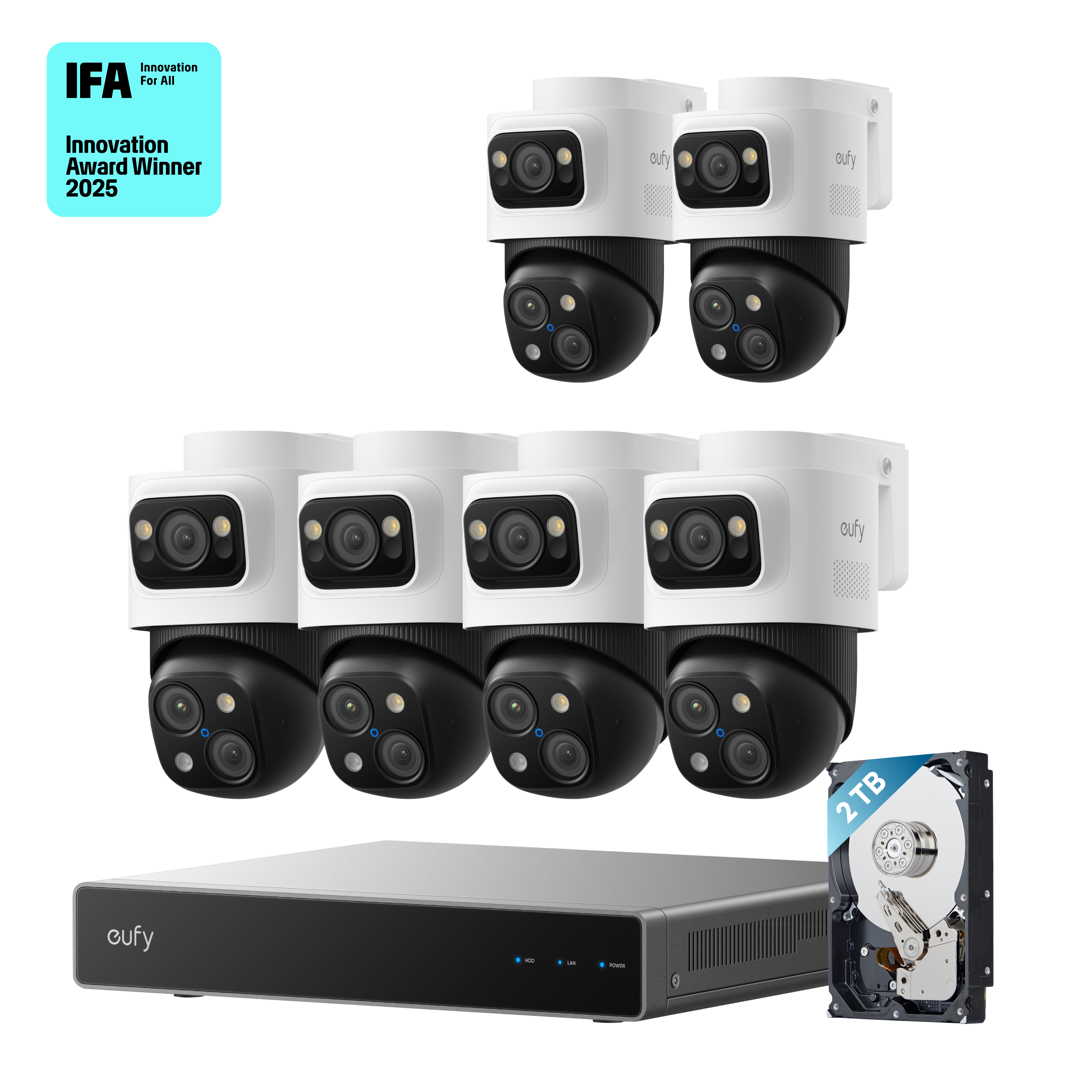 eufy-kit-poe-nvr-s4-max-6-cam-ras-syst-me-filaire-bullet-ptz-4k image 1