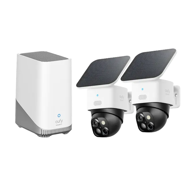 eufy-solocam-s340-kit-2-cam-ras-solaires-homebase-s380 image 1