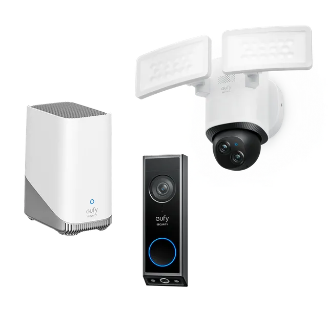 eufy-pack-sonnette-e340-floodlight-cam-e340-homebase-3 image 1