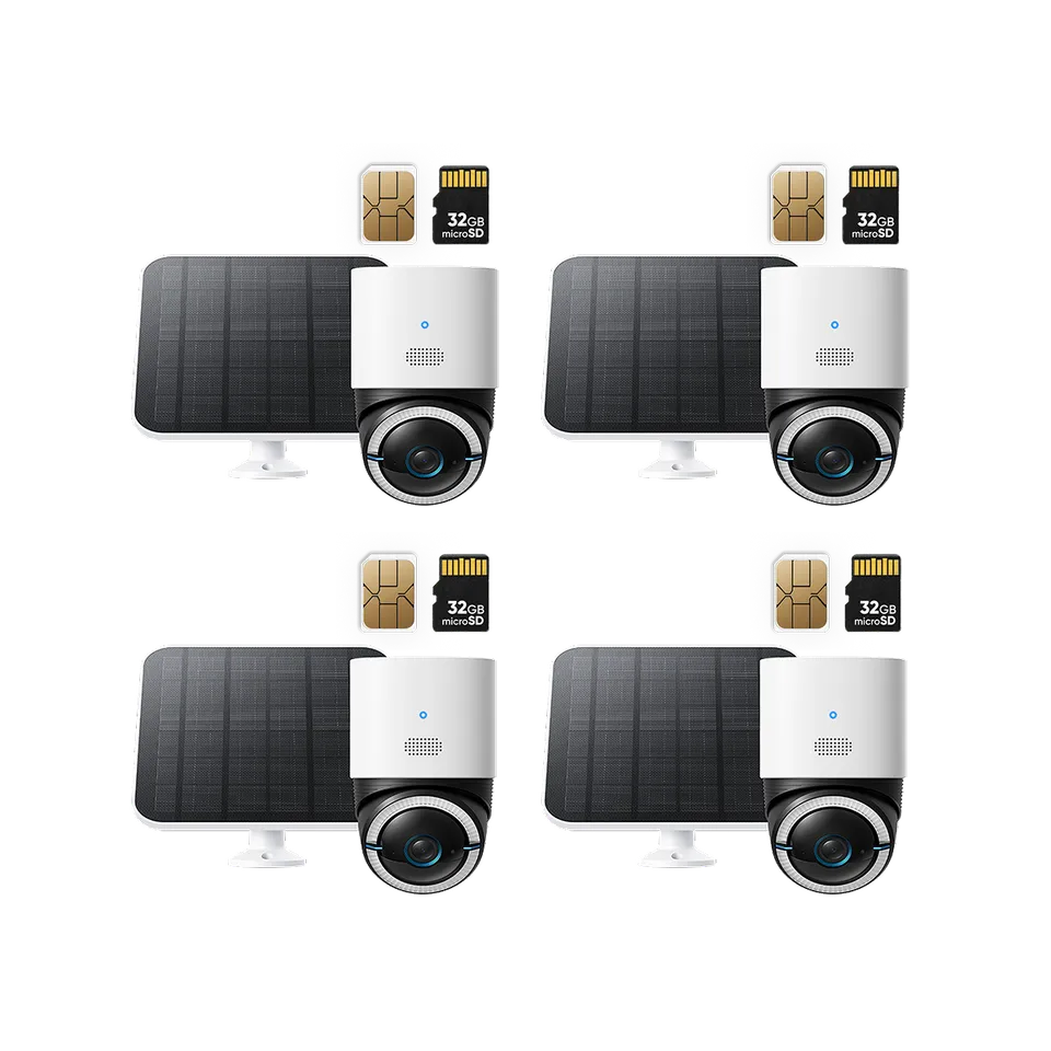 eufy-4g-lte-cam-s330-cam-ra-ext-rieure-solaire-4g-wi-fi-pack-4-cam-ras image 1