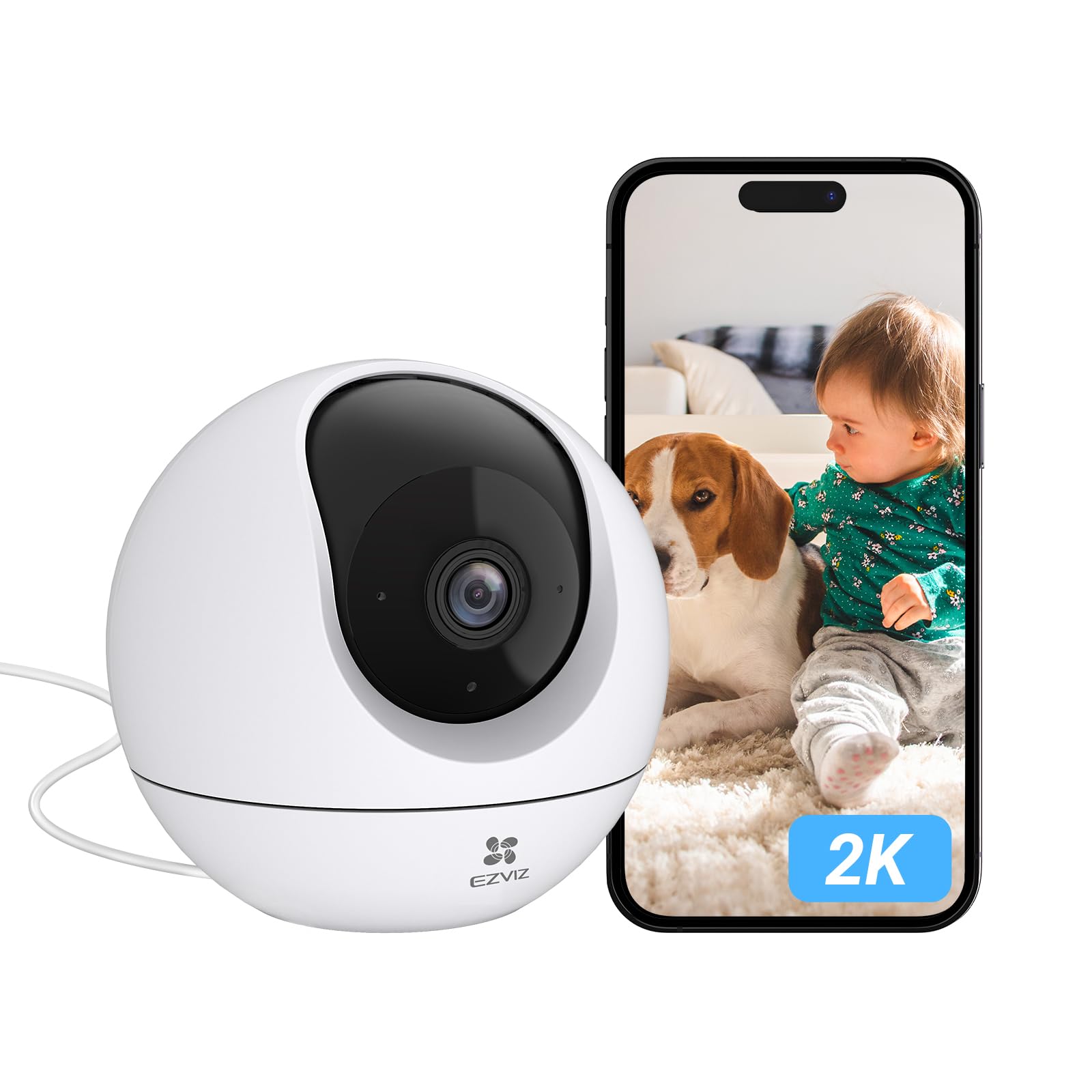 ezviz-c6c-2k-cam-ra-surveillance-wifi-int-rieure-360-avec-d-tection-humaine-ia image 1