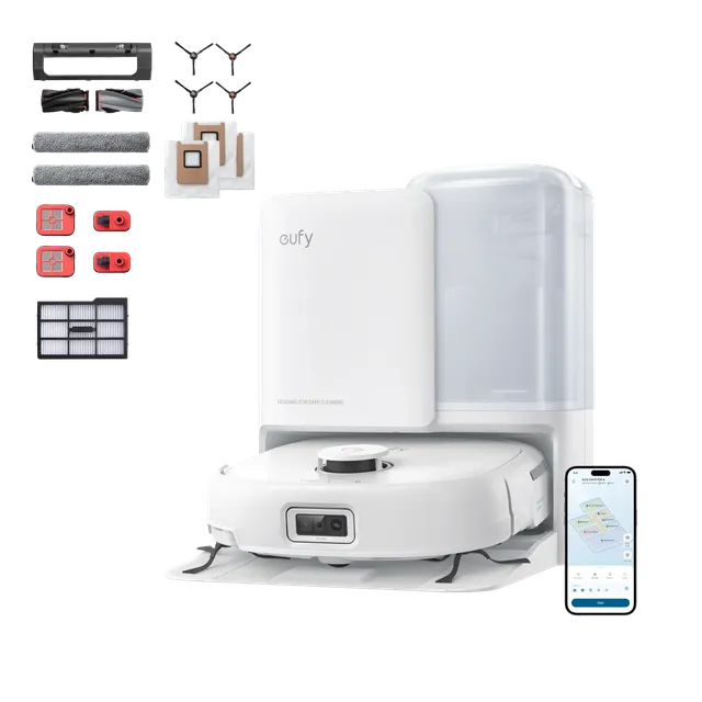 eufy-robot-vacuum-omni-e25-blanc-aspirateur-robot-laveur-avec-kit-accessoires-co image 1