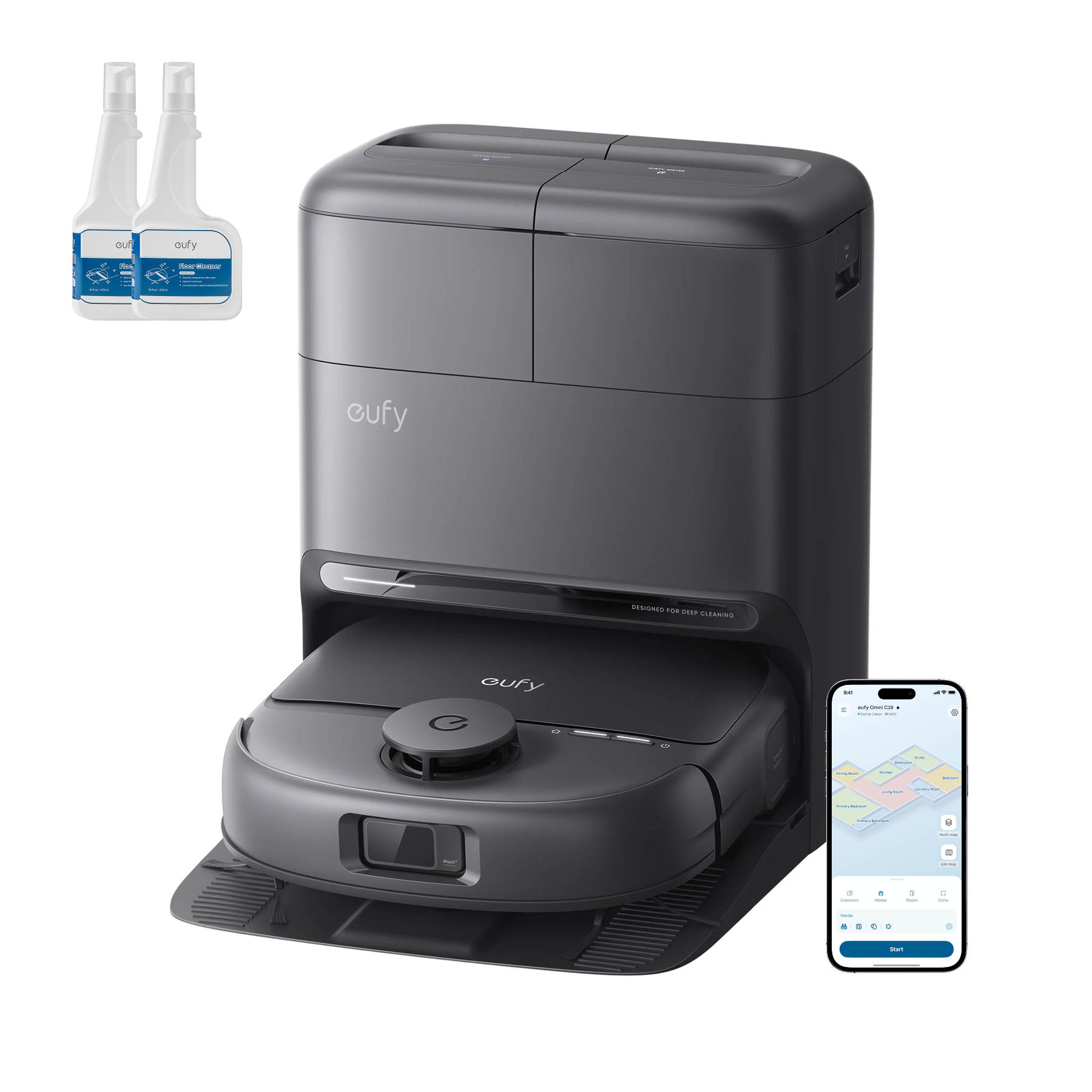 eufy-omni-c28-robot-aspirateur-laveur-2-bidons-solution-nettoyante image 1