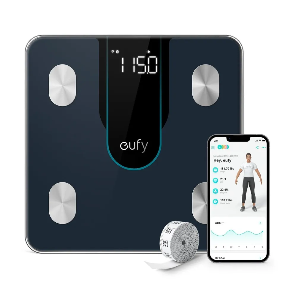 eufy-smart-scale-p2-noir-balance-connect-e-wi-fi-et-bluetooth image 1