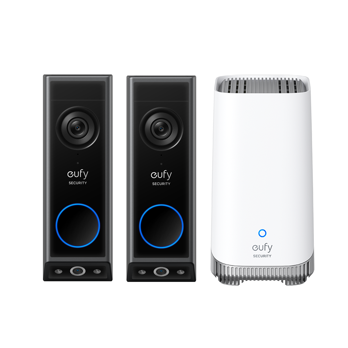 eufy-video-doorbell-e340-lot-de-2-homebase-s380-carillon-vid-o-double-cam-ra image 1