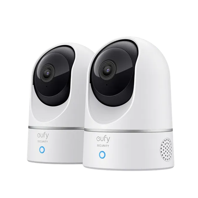 eufy-indoor-cam-e220-pack-2-cam-ras-pan-tilt-cam-ra-int-rieure-connect-e-2k image 1