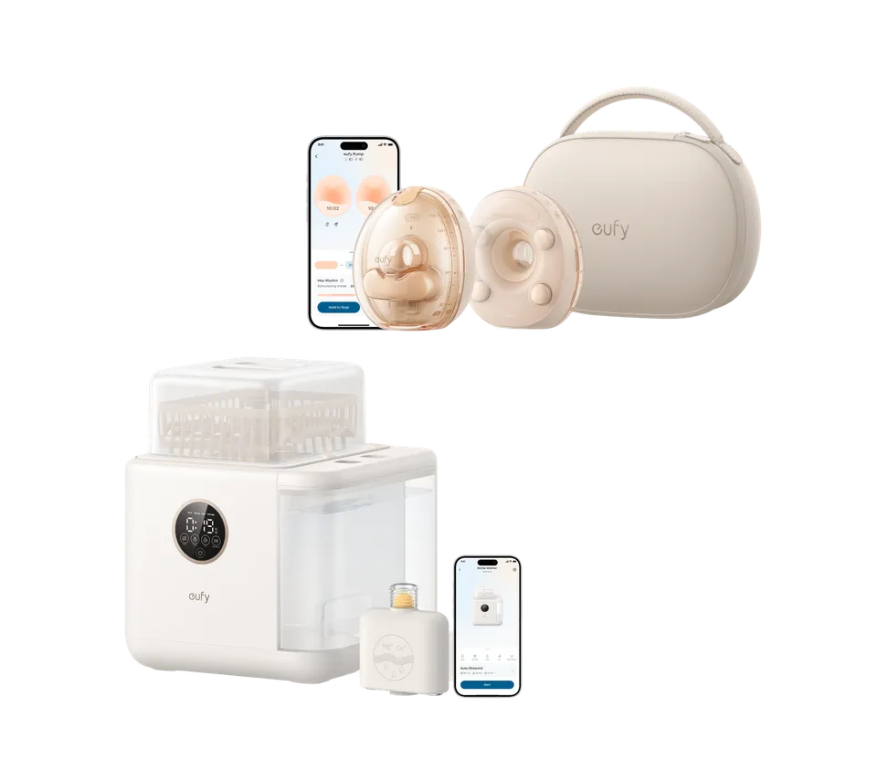 eufy-pack-s2-pro-s1-pro-tire-lait-portable-lave-biberons image 1