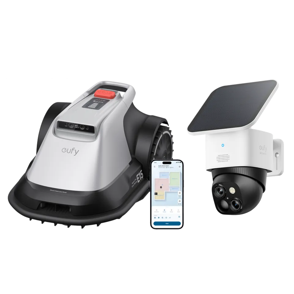 eufy-robot-lawn-mower-e15-solocam-s340-bundle-robot-tondeuse-cam-ra image 1
