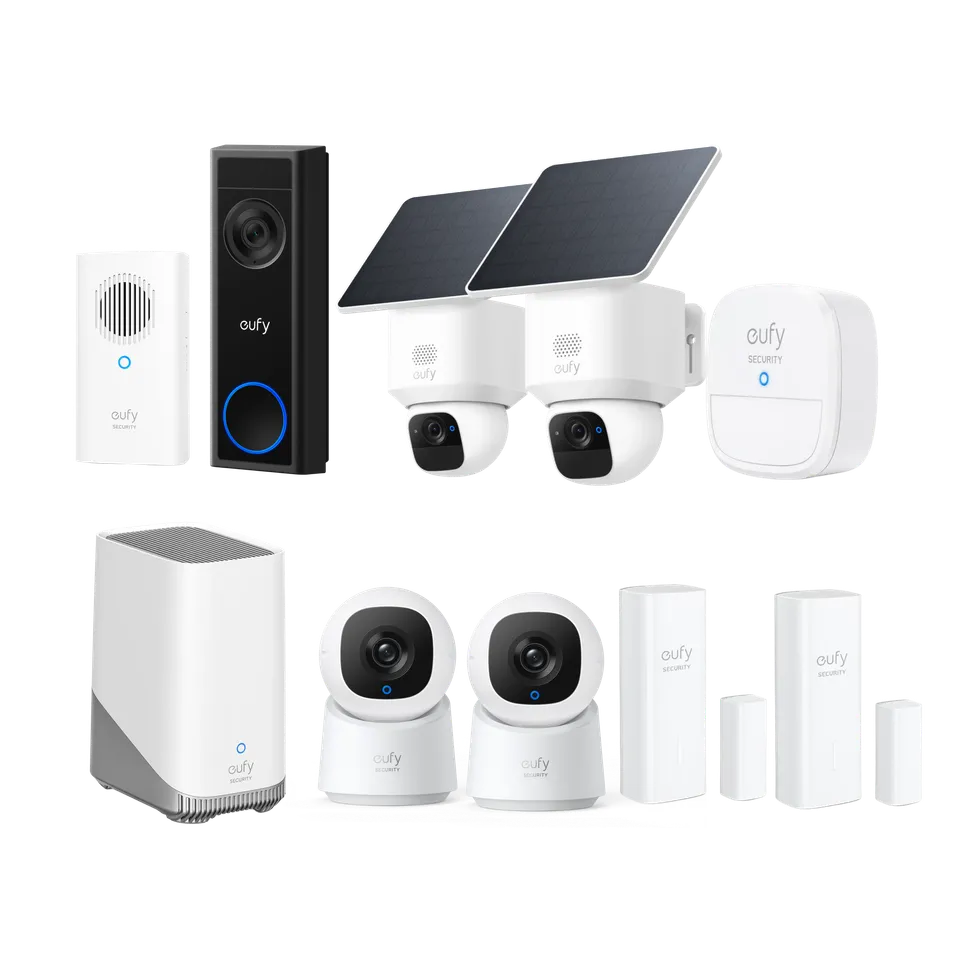 eufy-whole-home-basic-bundle-solocam-e30-sonnette-c31-homebase-s380 image 1