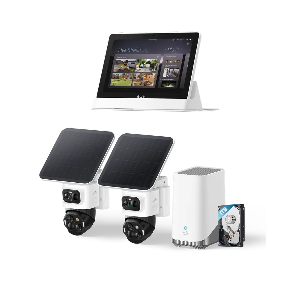 eufy-eufycam-s4-pack-de-2-homebase-3-smart-display-e10-disque-dur-1-to image 1