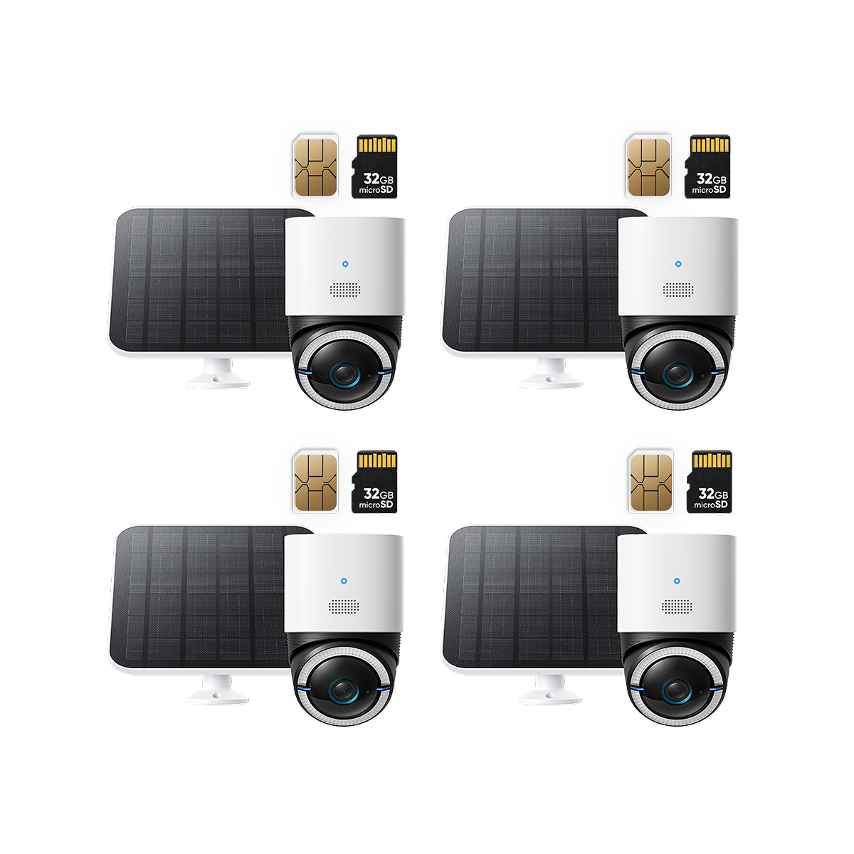eufy-4g-lte-cam-s330-cam-ra-ext-rieure-solaire-4g-wi-fi-pack-4-cam-ras image 1
