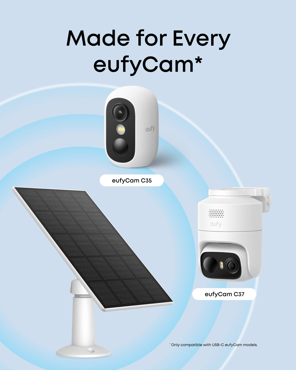 eufy-solar-panel-c10-3w-panneau-solaire-usb-c-pour-eufycam-c35-c37-ip65 image 3