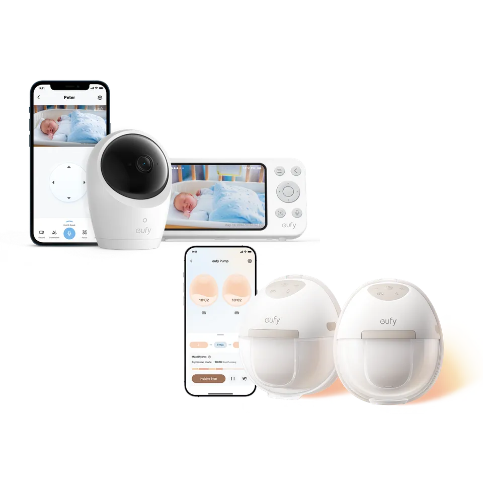 eufy-tire-lait-portable-chauffant-e20-moniteur-b-b-e20-pack-maternit image 1