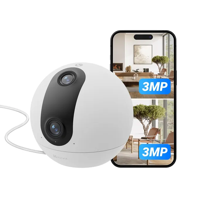 ezviz-c60p-cam-ra-int-rieure-wifi-6-double-objectif-2k-360-avec-d-tection-humain image 1