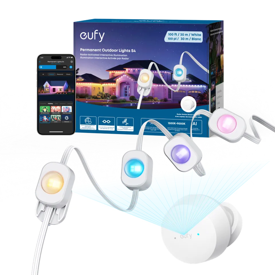 eufy-permanent-outdoor-lights-s4-guirlande-ext-rieure-permanente-30-m-72-led image 1