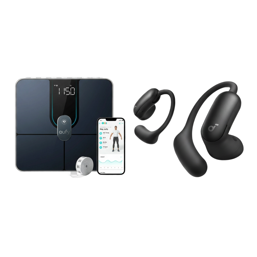 eufy-smart-scale-p2-pro-soundcore-aerofit-2-pro-pack-sant-audio image 1