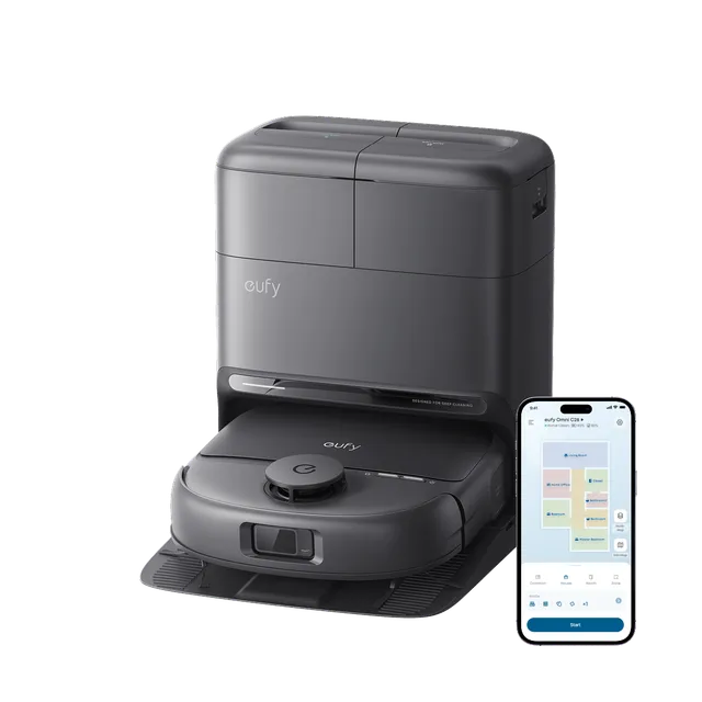 eufy-robot-vacuum-omni-c28-aspirateur-robot-lavant-avec-station-5-en-1 image 1